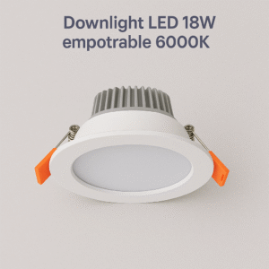 Downlight LED 18W empotrable 6000K